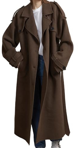 SOMTHRON Damen Trench Coat Trenchcoat