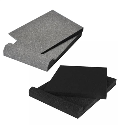 2PCS Schallabsorber Akustikschaumstoff Akustik Isolationspads Studio Monitor Absorberplatte Isolationspads Schaumstoffe Lautsprecher Isolations Akustikschaumpolster