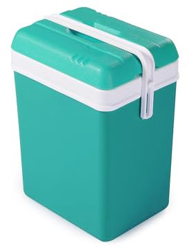 Ondis24 Kühlbox Promotion Blau/Grün Kühltasche für Camping und Picknick aus Kunststoff (15 Liter Lagunenblau)