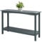 Wetterfeste Outdoor-Konsolentisch mit 2 Regalen 122 cm Schmales Sideboard für Eingangsbereich, Terrasse, Garten & Balkon HIPS Material | Multifunktional als Bar-Tisch, Ablagetisch oder Pflanzentisch