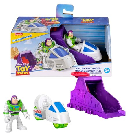 Fisher-Price Imaginext Toy Story Set Lanzador con Figura y vehículo | Surtido de sets lanzadores con figura de 7,6 cm y vehículo de juguete, inspirados en Disney y Pixar (modelos surtidos), JKW24