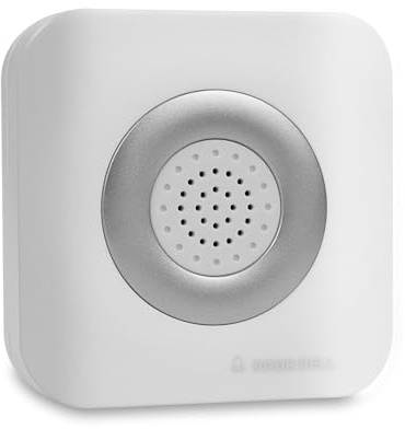 Uoonner DC12V Wired Doorbell Button, 90dB Wall-Mounted Wired Doorbell Alarm, Suitable for Home and Hotel Access Control Systems, (86x86x25mm)