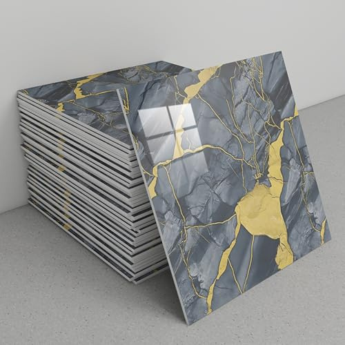 30 wasserfeste, selbstklebende Marmorwandfliesen (30 x 30 cm) for Badezimmer, Küche und Wohnzimmer(C2)