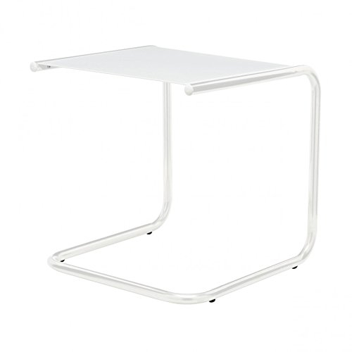 Jan Kurtz Club Beistelltisch aus pulverbeschichtetem Aluminium und Metall hergestellt, Farbe: Weiß, Maße: 40 x 40 x 40 cm, 493635