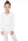Bezioner Kinder Ballett Wickeljacke Gymnastik Tanz Ballettjacke Lange Ärmel für Mädchen Damen Weiß S