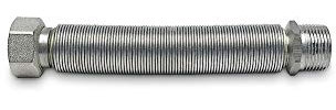 Raccordo flessibile per acqua in acciaio inox MF estensibile da 20 a 40cm circa (3/4 pollice)