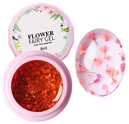 Natural Real Dried Flowers Fairy UV Soak Off Nail Gel Polish Nail DIY Tools - 5 (4#)