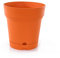 Mintra Home Pot de Fleurs Rond - Plastique Incassable - sans BPA – 21.6 cm - Planter des Fleurs, Jardinage, Plantes - Durable pour Intérieur, Extérieur, Terrasse, Pelouse (Orange)