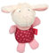 SIGIKID 42727 Greifling Schnuggi Mädchen Babyspielzeug empfohlen ab 3 Monaten pink/weiß