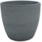 DARO DEKO Blumen-Topf rund Keramik Übertopf Ø 17 x 15cm grau - Kroko
