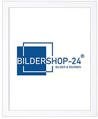 Bildershop-24 Puzzlerahmen London für Puzzle ca. 500-1000 Teile 48x68cm 68x48cm Weiß mit Acrylglas