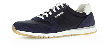 Pius Gabor Herren Sneaker Low,Halbschuhe,Wechselfußbett,zertifiziertes Leder,Superflex Sohle,Kork-Zwischensohle,Space/Midnight,43 EU / 9 UK