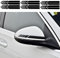 6 Paar Auto Rückspiegel Aufkleber, Reflektierende Autospiegel Aufkleber DIY Vinyl Streifen Dekoration Sport Stripes Auto Seitenspiegel Aufkleber für Autos SUV LKW Geländewagen, Schwarz (20×2cm)