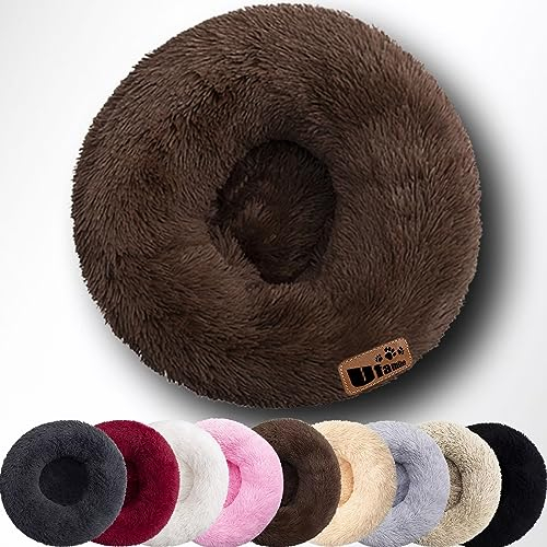 hundebett katzenbett grosse mittelgroße kleine hunde rund hundekissen waschbar hundekorb flauschig katzenkorb zum schlafen katzenkissen Hundekörbchen Katzenkörbchen kuschelig dog bed kuschelbett xxl