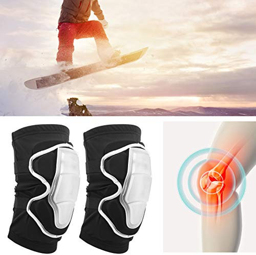 RvSky Skifahren Knieschützer Elastische Kniebandage Ärmel Skifahren Radfahren Outdoor Sport Schutz Knieschützer Ski Knieschützer(S)