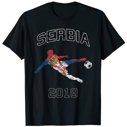 Serbischer Fußball Serbien Fußballtor Vintage Shirt T-Shirt