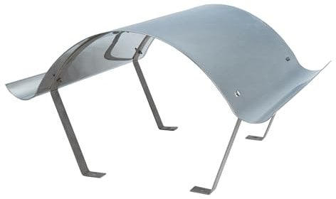 Oromis Edelstahl Schornsteinabdeckung Napoleon 0, 6 mm Kaminabdeckung zur Vermeidung von Leckagen im Schornstein Regenhaube Verlängerung seiner Lebensdauer (67 x 57 cm (29 x 43))