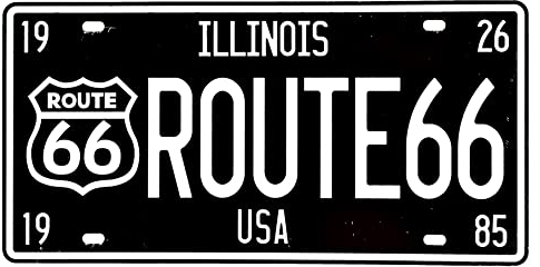 DiiliHiiri Route 66 Targa americana vintage targa auto americana - Route 66 Targa retrò decorazione per bar, pub, caffetteria, grotta degli uomini, garage o officina, 30 x 15 cm - (2651-6)