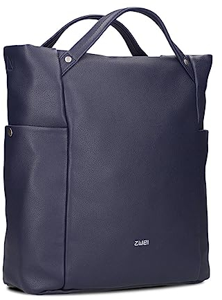 Damen Business-Tasche Pia PI120 Laptop-Tasche 9 Liter klassisch-elegante Hochformat Tote Bag für Büro & Arbeit inkl. extra langer Schultergurt - als Umhängetasche & Schultertasche zu tragen (blue)