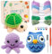 papasgix Häkelset für Anfänger Tiere,Komplett Crochet Set mit Häkelnadeln Garn Schritt-für-Schritt-Videoanleitung,Häckeln Stricken für Anfänger Set für Kinder Erwachsene DIY