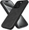 X-level für iPhone 15 Pro Max Hülle, [Earl 3 Series] PU Leder Vintage Slim Schutzhülle Weichem TPU Bumper Anti-Rutsch Ledertasche Kompatibel mit iPhone 15 Pro Max - Schwarz