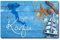 TRIOSK Kühlschrankmagnete Griechenland Magnet Insel Korfu Spruch Souvenir Geschenk Mediterran Greece Corfu für Reiselustige Frauen Männer Kühlschrank stark eckig groß 85x55 mm