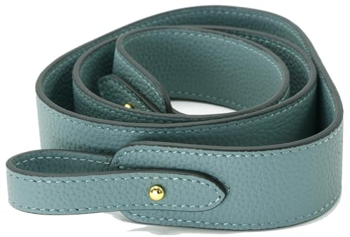 Banbeln Damen Tasche Picotin 18 22 Lock Bag Strap Cross Body Länge 67cm breite Lederriemen (29-Ciel,Gold-Knopf)