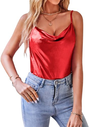 VIDUSSA Debardeur Femme Paillettes - Top sans Manche Chic et Élégant Tenue Festival