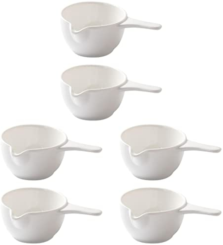 2 uds plato de cerámica Xcm, platillos de porcelana para cena, plato para condimentos, jarra con mango para crema, plato para restaurante Wasabi para fiestas, cuencos, ramequines blancos, boquilla par