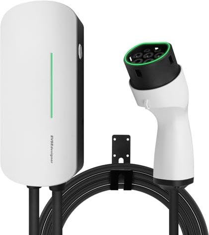 EVSEdesigner Wallbox 7,4kW Stazione di ricarica domestica di tipo 2 per veicoli elettrici Monofase Cavo da 6M Uso esterno e interno