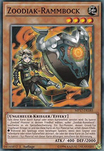 MP17-DE185 - Zoodiak-Rammbock - Common - 1. Auflage - DEUTSCH - 2017 Mega-Tin Mega Pack - mit LMS Trading Fieldcenter-Karte Yugioh