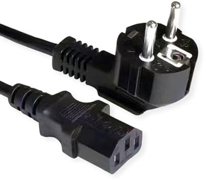VALUE Netzkabel, gerade IEC-Buchse, schwarz, 3 m