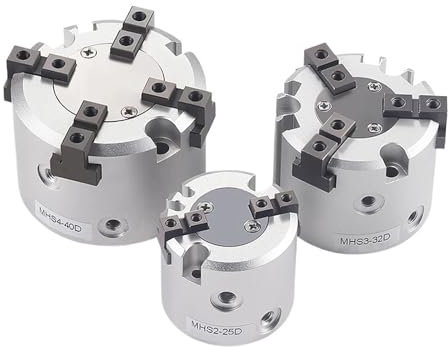 FSBNMNXPQ MHS2/MHS3/MHS4 Serie 2/3/4 Finger Pneumatischer Greifer Ersatz Doppeltwirkender rotierender Luftzylinder 16D/20D/25D/32D/40D/50D(25D)