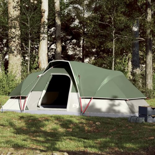 Willood Kuppelzelt Familienzelt Campingzelt Outdoor Zelt Wurfzelt 9 Personen Grün Wasserdicht