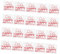 BCOATH 20st Ballonaufkleber Ballonpaster Party-Ballon-Aufkleber Festival-Aufkleber Ballon-Aufkleber-dekor Ballonzubehör Party-Aufkleber Ballon Paster Dekor Dekorative Abziehbilder PVC Rot