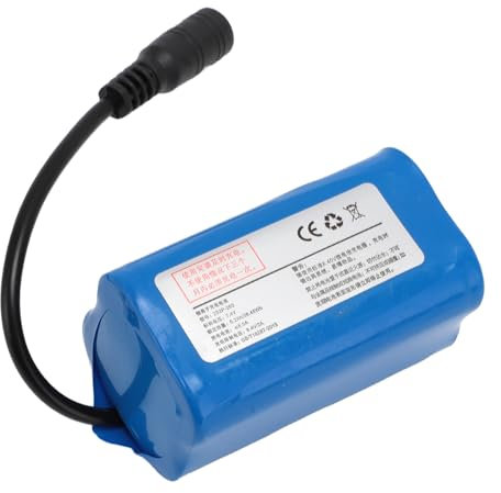Batterie au Lithium de Bateau 5200 Mah, Grande capacité, Batterie de Remplacement 7,4 V pour Batterie au Lithium de Bateau RC avec Prise SM4P, Adaptée au Bateau, Applications de