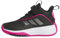 adidas OWNTHEGAME 3.0 Shoes, Scarpe da Basket Unisex-Bambini, Core Black/Iron Met./Shock Pink, 38 2/3 EU