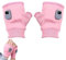 lifetter USB Beheizte Handschuh, Beheizte Handschuhe Fingerlos für Frauen Mann, 5V 2000mAh Wiederaufladbar Beheizte Handschuhe, 3 Geschwindigkeiten Verstellbar, Schnelle Erwärmung (Rosa)