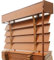 Bambusrollo Holzjalousien, 50mm Lamellen Holz Jalousien, Blackout Echtholz Jalousette Sonnenschutz/Sichtschutz Für Fenster Bad Küche, W 30 45 60 75 90 115 130 145 160cm Anpassbare Jalousie(Mocha Brown