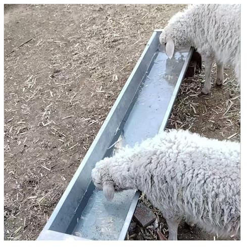 mangeoire pour bétail chèvres Abreuvoir Pour Bovins Et Moutons, Grande Capacité, Épais, Capacité De Charge De 14, 28 Ou 56 Kg, Facile À Nettoyer. Mangeoires À Foin Pour Animaux(L 39 2/5in (100cm))