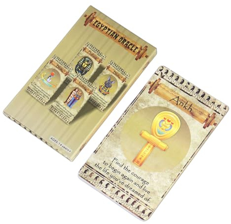 Generisch Tarotkarten für Anfänger | Ägyptisches Tarot Gesellschaftsspiel Für Familientreffen,Klassisches Spielzeug Für Familien Jugendliche Und Erwachsene