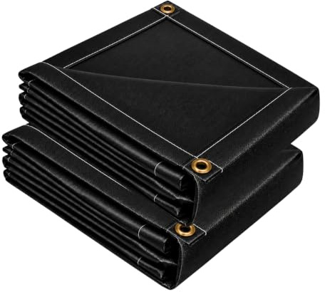 KAZUKIYA Schweißdecke 180 × 120 cm 2er Set Hitzeschutzgewebe | Schweißschutzdecke hitzebeständig 550°C aus Glasfaser mit Silikonbeschichtung Mehrzweck Schweißmatten für Grills Camping