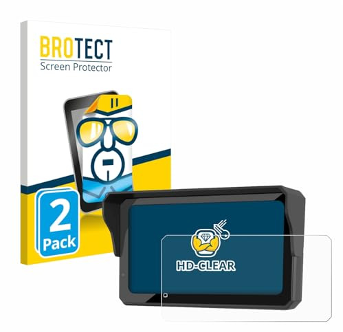 BROTECT Schutzfolie für Carpuride W602BS Pro | 2 Stück Transparenter Displayschutz Made in Germany Klare Displayschutz-Folie Clear Einfache Montage Case-Friendly