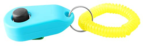 ZAICOLER Hundetrainings-Clicker, Komfortables, Kompaktes Soundgerät für Hunde, Katzen, Outdoor-Trainingseinheiten, ABS, 1 Einheit (Blue)