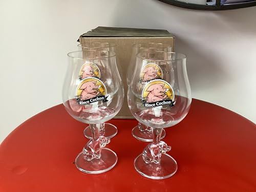 Rince cochon Lot de 4 Verre a Biere pour 25cl et 50 cl Neuf