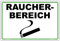Schild Raucherbereich Hinweisschild 300x200 mm stabile Aluminiumverbundplatte 3mm stark - inkl. 4 Eckbohrungen