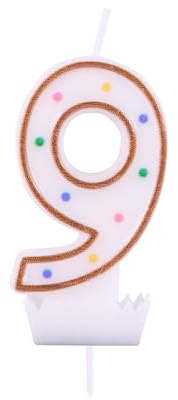 Idena 58369 - Zahlenkerze, Kuchenkerze, Tortenkerze, Dekoration, Kerzen, Geburtstag, Jubiläum, Jahrestag