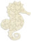 Personalisierbares Holzpuzzle „Seepferdchen“ zum bemalen und selbst gestalten - 23 Teile, 28,5 x 22 cm - Puzzle aus Holz in Form eines Seepferdchens