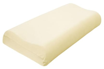 Traumschlaf Universal Bezug für Nackenstützkissen – elastischer Edel Jersey Kissenbezug aus Baumwolle – weich, dehnbar und passgenau für viele Nackenstützkissen – S-M, Höhe 7-10 cm, Creme