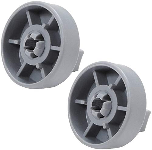SPARES2GO Lower Basket Wheel for Smeg Dishwasher (Pack of 2)